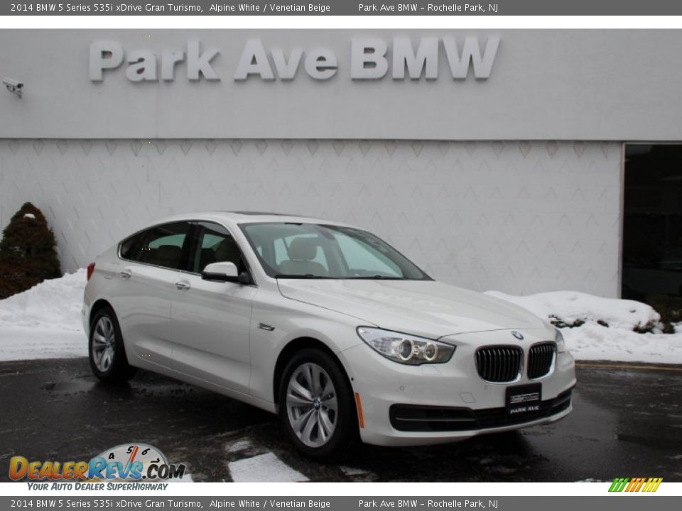 2014 BMW 5 Series 535i xDrive Gran Turismo Alpine White / Venetian Beige Photo #1