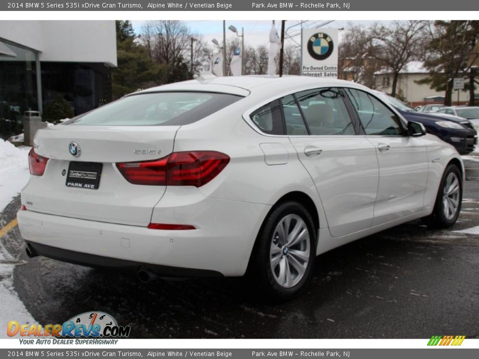2014 BMW 5 Series 535i xDrive Gran Turismo Alpine White / Venetian Beige Photo #3