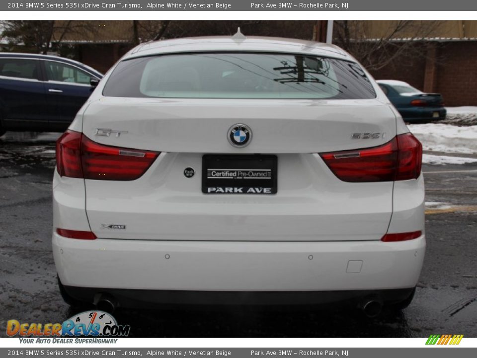 2014 BMW 5 Series 535i xDrive Gran Turismo Alpine White / Venetian Beige Photo #4