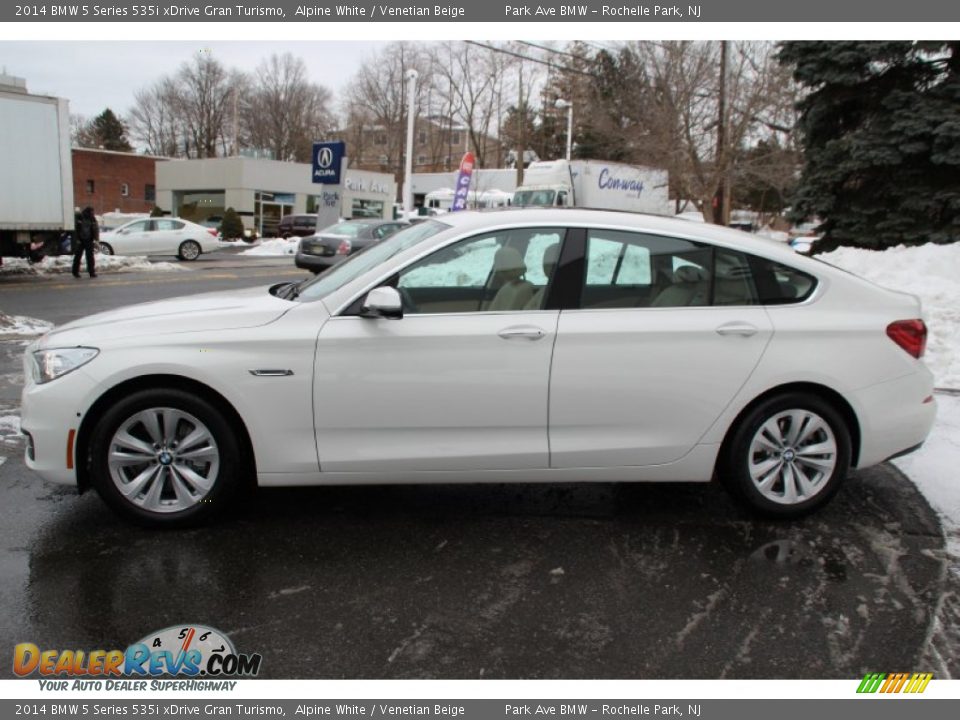 2014 BMW 5 Series 535i xDrive Gran Turismo Alpine White / Venetian Beige Photo #5