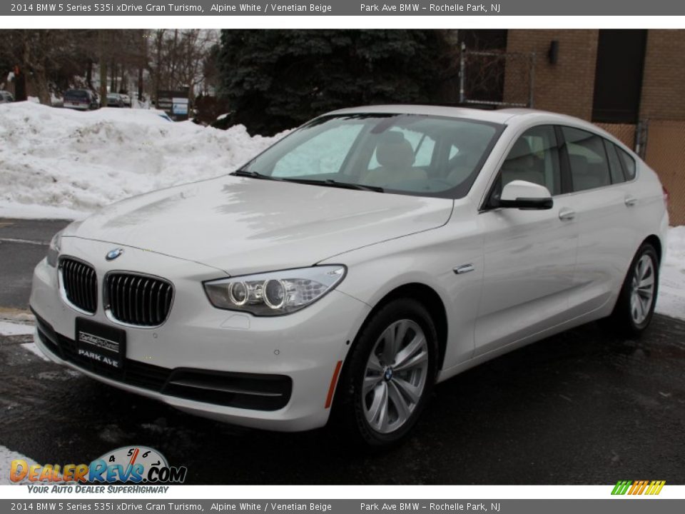 2014 BMW 5 Series 535i xDrive Gran Turismo Alpine White / Venetian Beige Photo #6