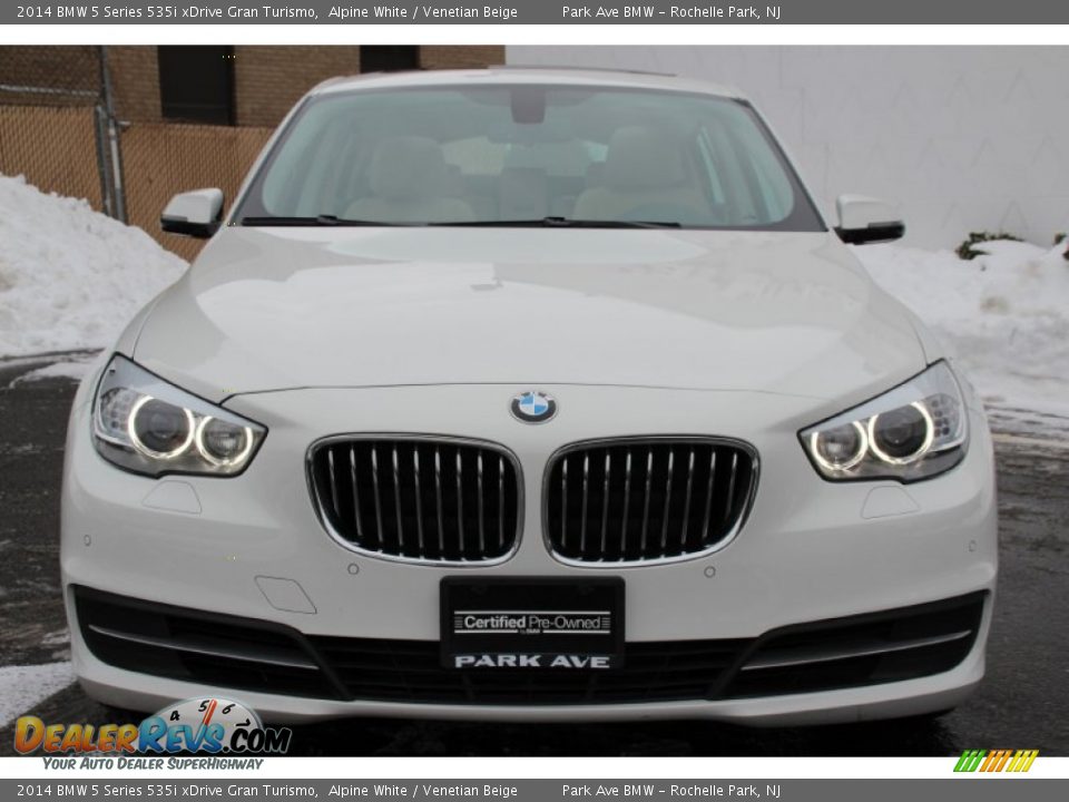 2014 BMW 5 Series 535i xDrive Gran Turismo Alpine White / Venetian Beige Photo #7