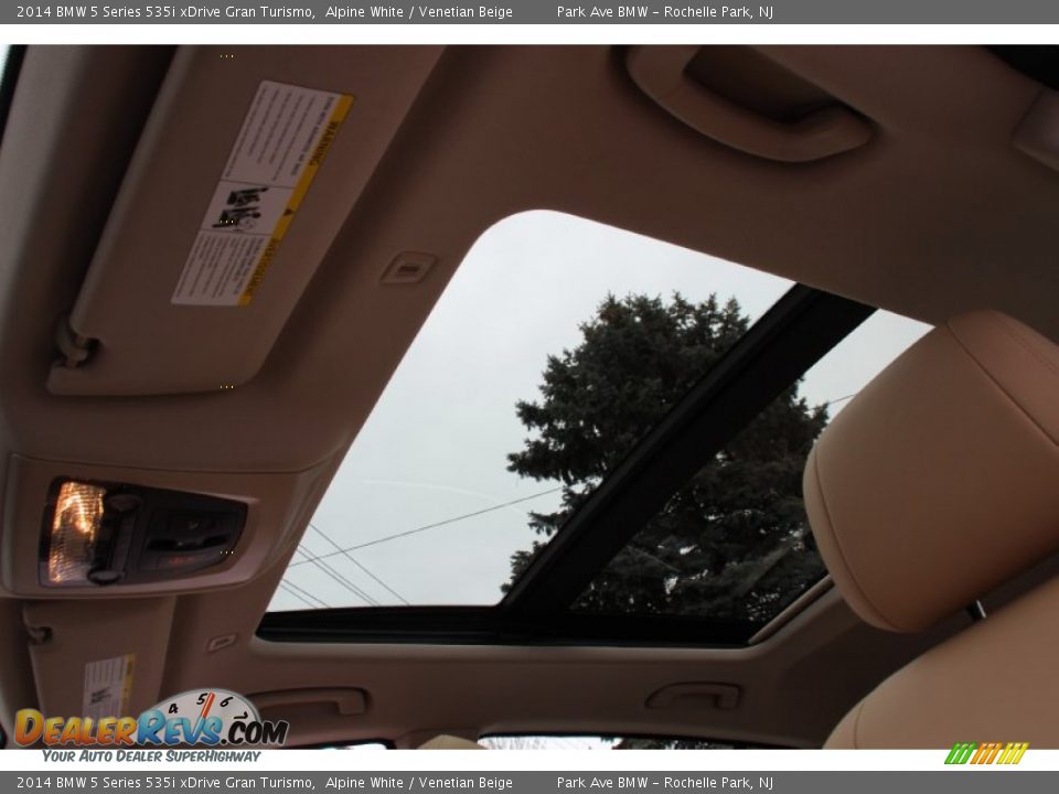 2014 BMW 5 Series 535i xDrive Gran Turismo Alpine White / Venetian Beige Photo #14