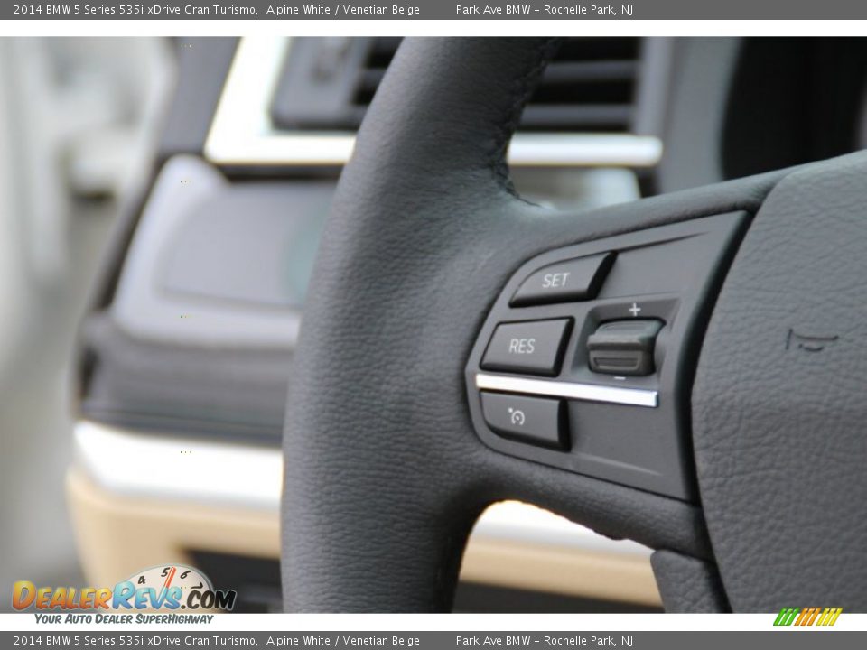 2014 BMW 5 Series 535i xDrive Gran Turismo Alpine White / Venetian Beige Photo #19