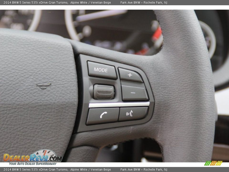 2014 BMW 5 Series 535i xDrive Gran Turismo Alpine White / Venetian Beige Photo #20