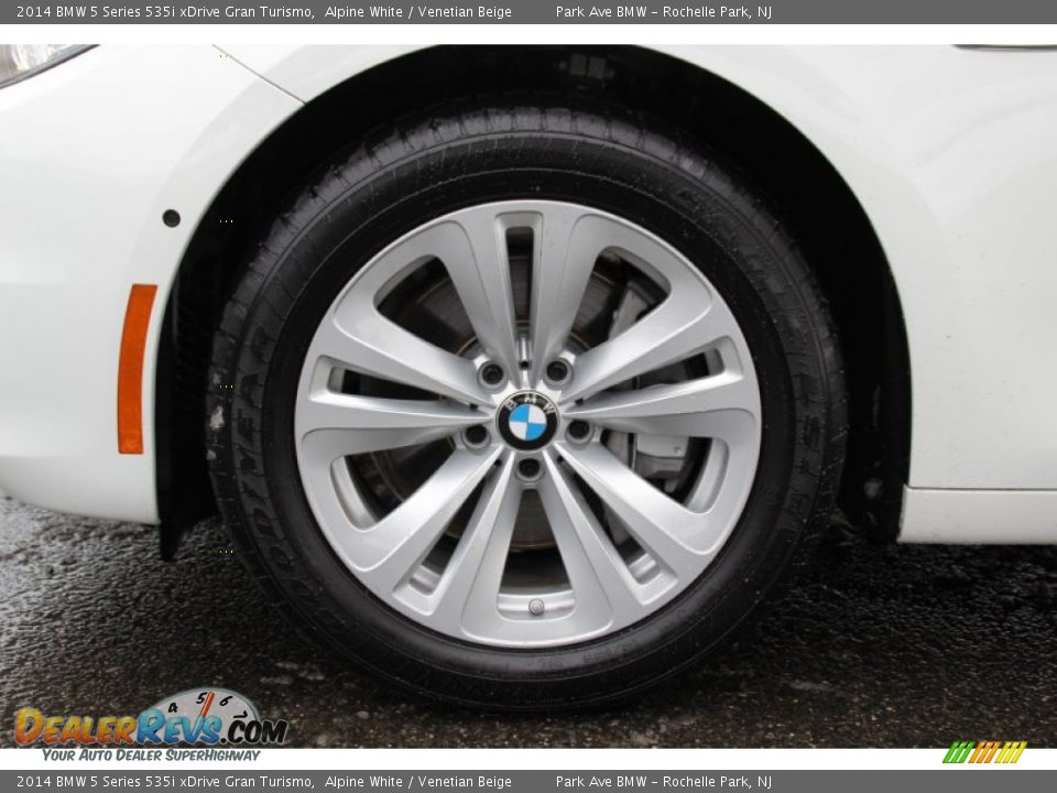 2014 BMW 5 Series 535i xDrive Gran Turismo Alpine White / Venetian Beige Photo #33