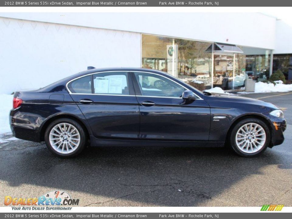 2012 BMW 5 Series 535i xDrive Sedan Imperial Blue Metallic / Cinnamon Brown Photo #2