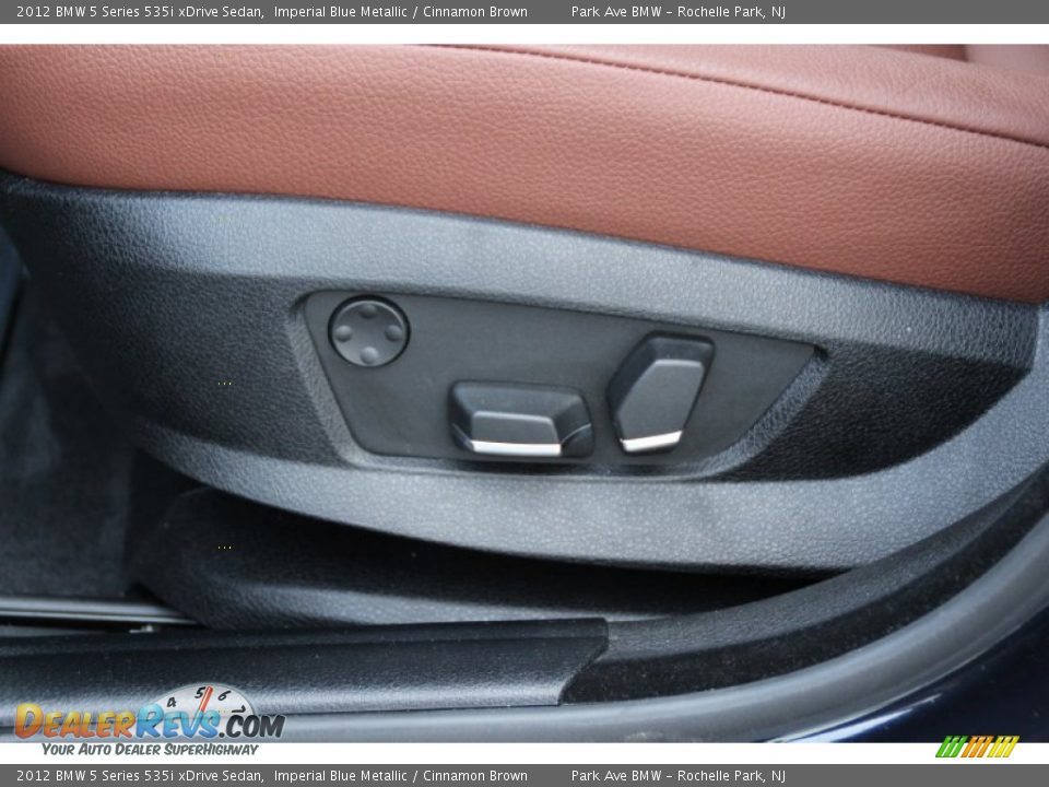 2012 BMW 5 Series 535i xDrive Sedan Imperial Blue Metallic / Cinnamon Brown Photo #12