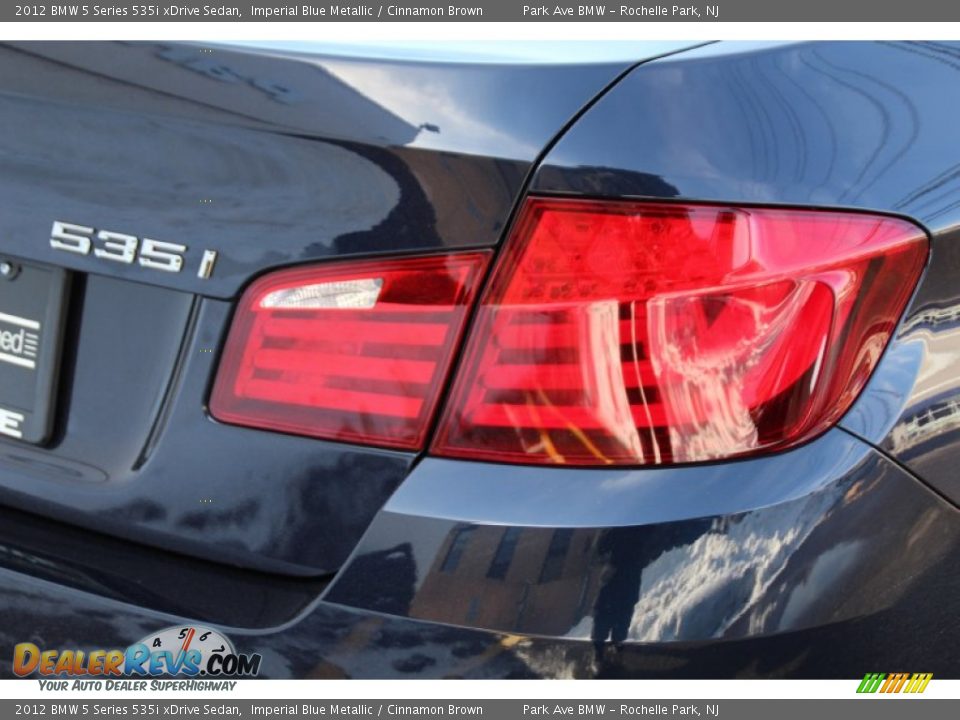 2012 BMW 5 Series 535i xDrive Sedan Imperial Blue Metallic / Cinnamon Brown Photo #23