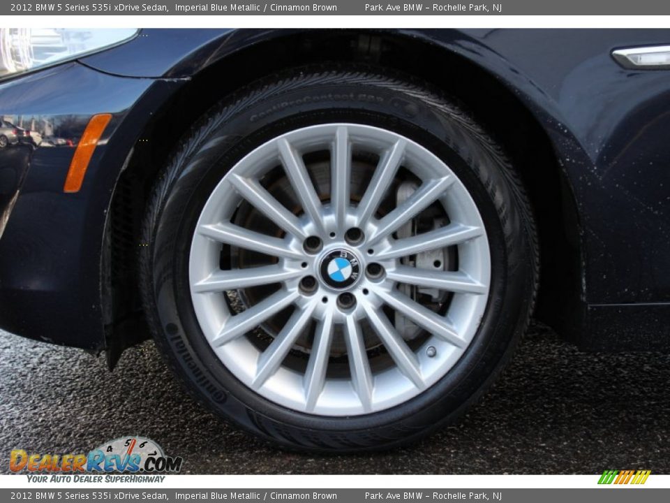 2012 BMW 5 Series 535i xDrive Sedan Imperial Blue Metallic / Cinnamon Brown Photo #32