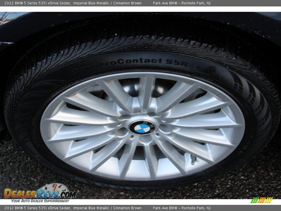 2012 BMW 5 Series 535i xDrive Sedan Imperial Blue Metallic / Cinnamon Brown Photo #33