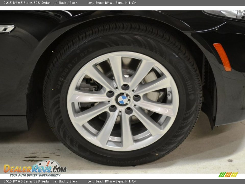 2015 BMW 5 Series 528i Sedan Jet Black / Black Photo #3