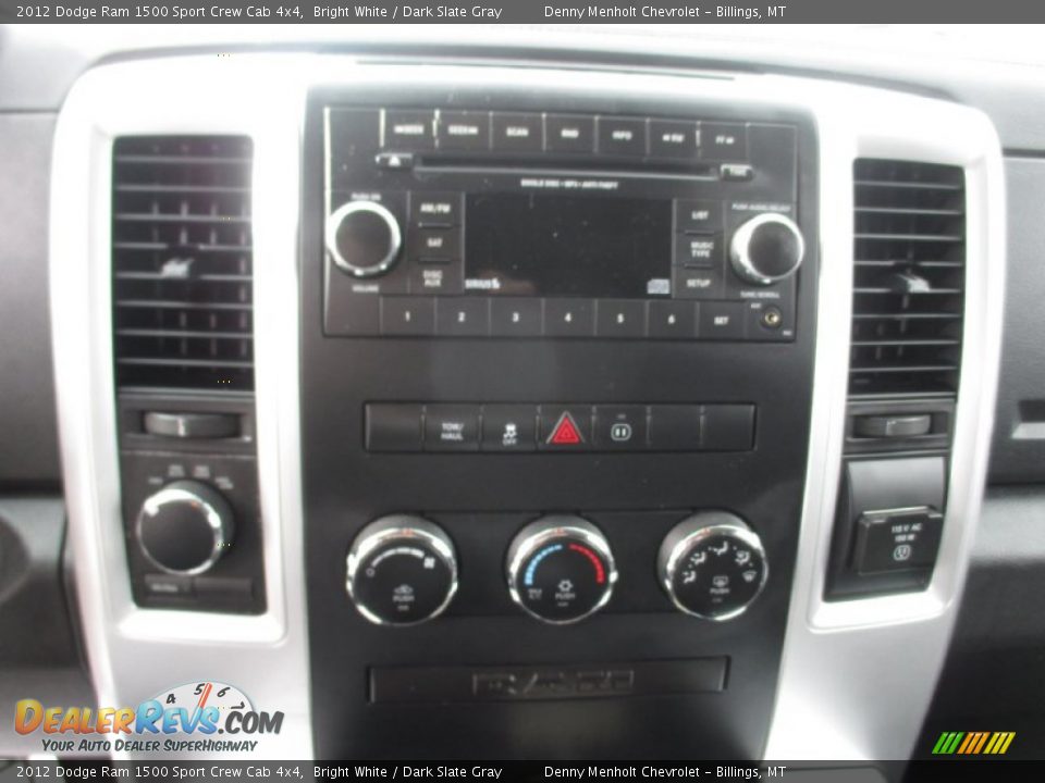 2012 Dodge Ram 1500 Sport Crew Cab 4x4 Bright White / Dark Slate Gray Photo #14