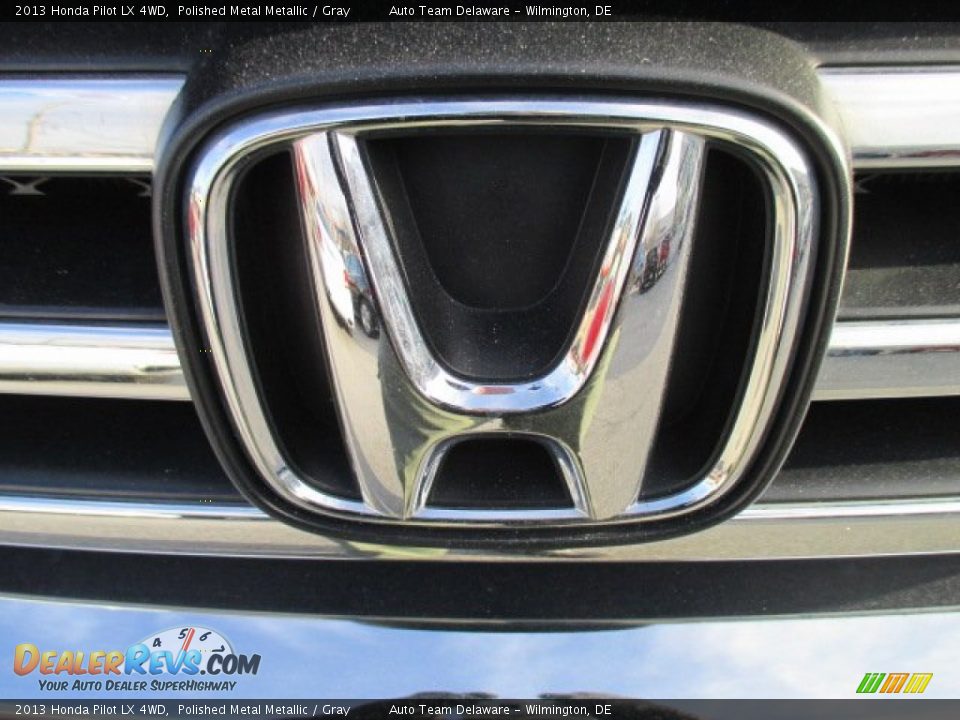2013 Honda Pilot LX 4WD Polished Metal Metallic / Gray Photo #35