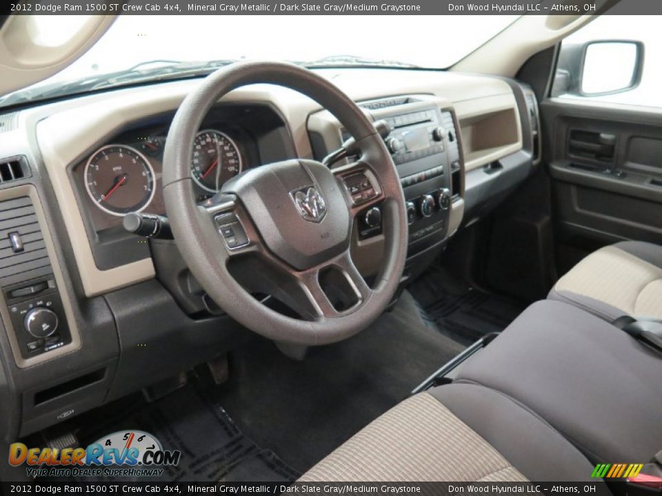2012 Dodge Ram 1500 ST Crew Cab 4x4 Mineral Gray Metallic / Dark Slate Gray/Medium Graystone Photo #17