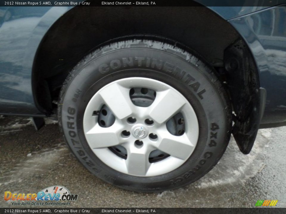 2012 Nissan Rogue S AWD Graphite Blue / Gray Photo #9