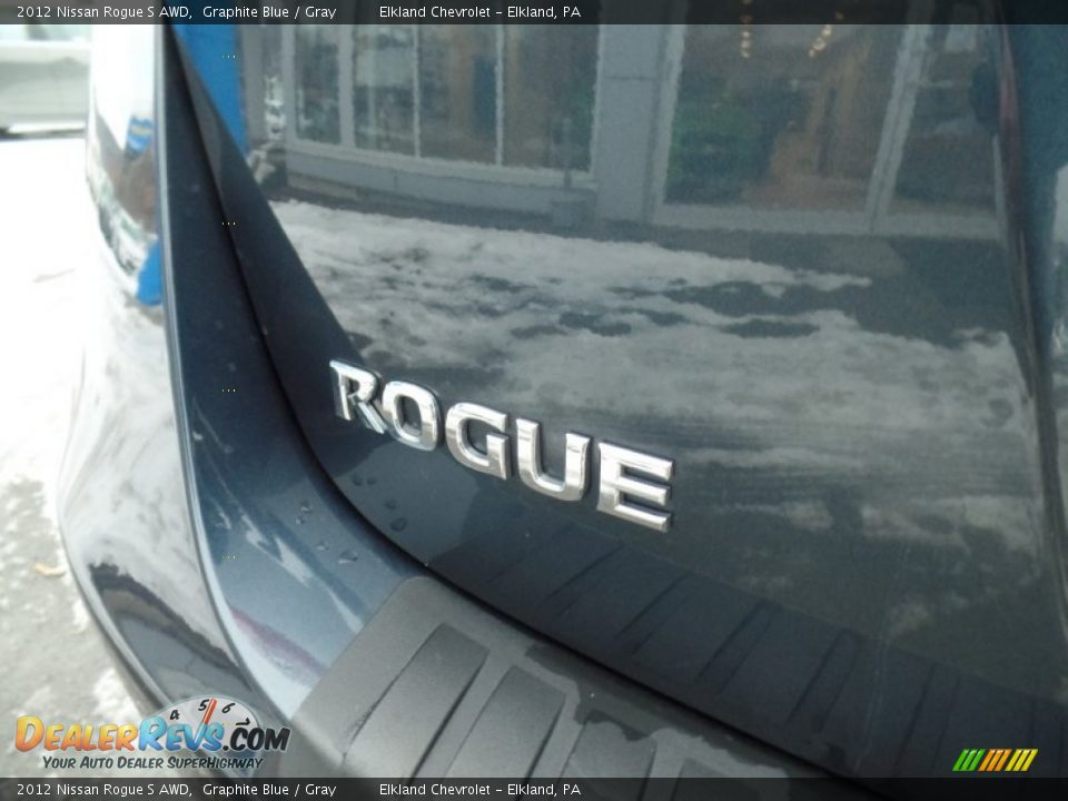 2012 Nissan Rogue S AWD Graphite Blue / Gray Photo #10