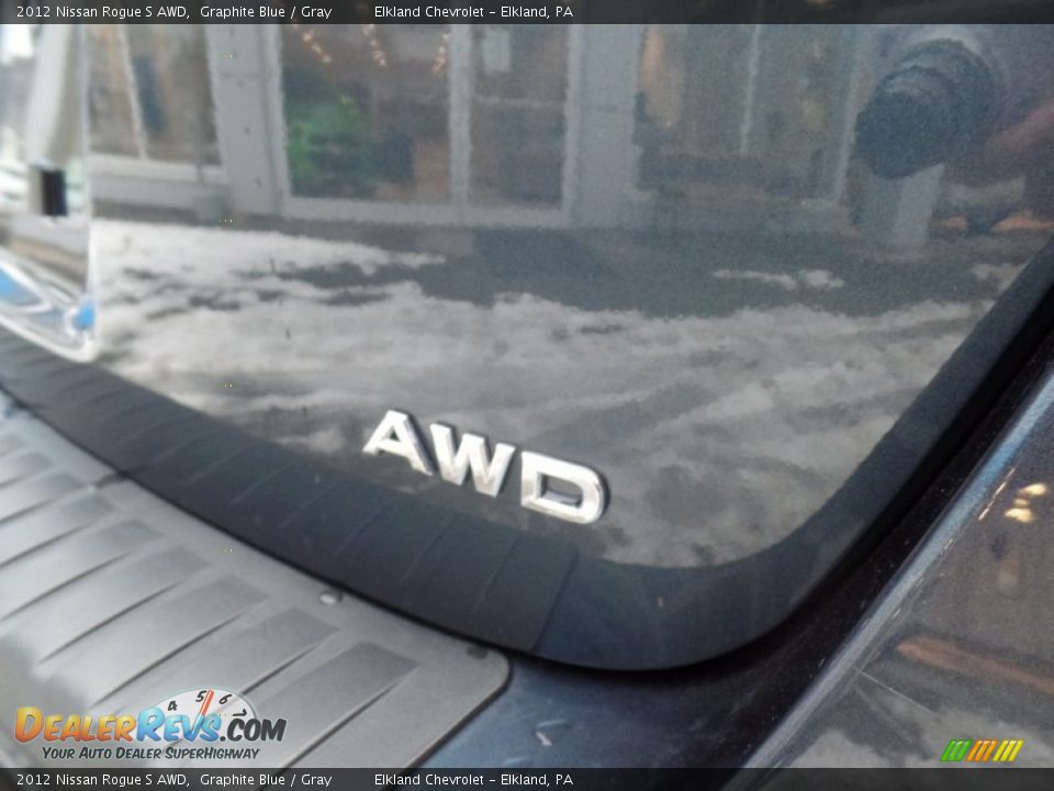 2012 Nissan Rogue S AWD Graphite Blue / Gray Photo #11