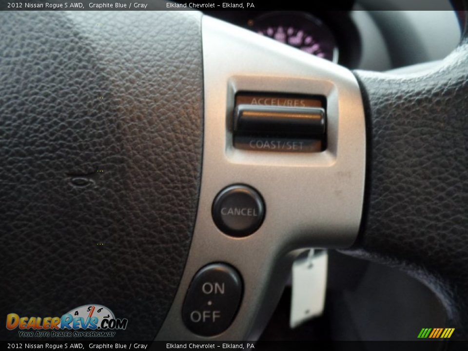 2012 Nissan Rogue S AWD Graphite Blue / Gray Photo #20