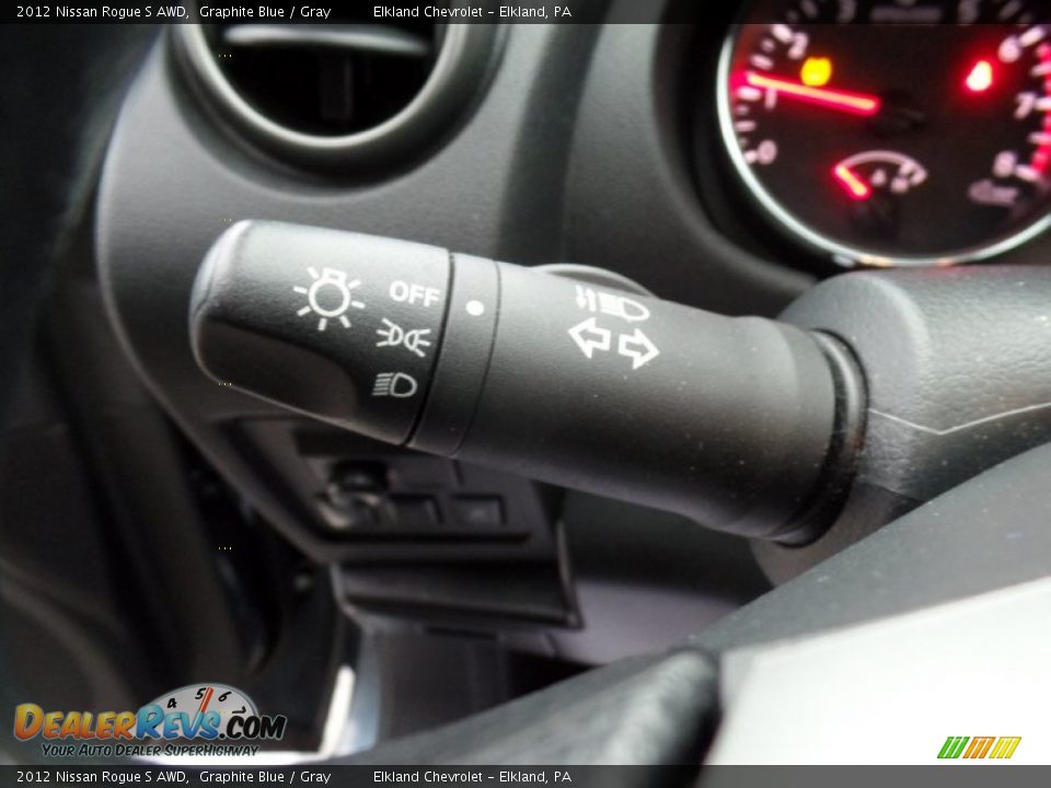 2012 Nissan Rogue S AWD Graphite Blue / Gray Photo #21