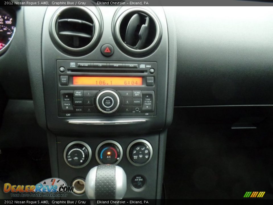 2012 Nissan Rogue S AWD Graphite Blue / Gray Photo #25