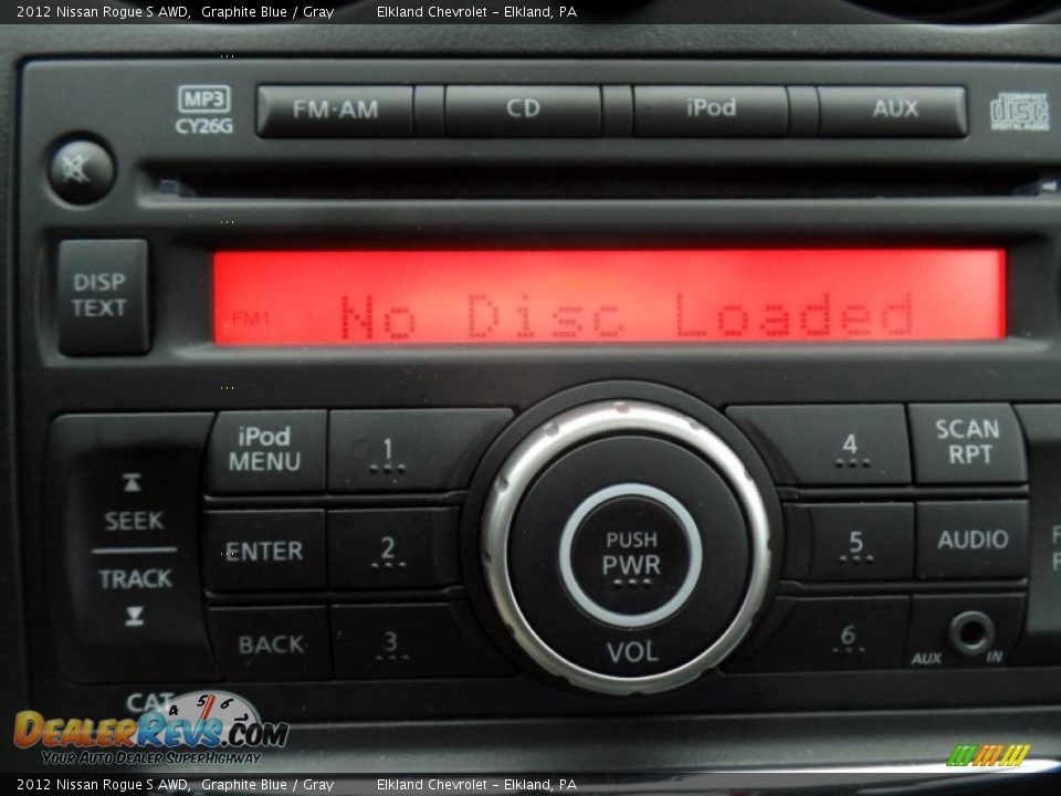 2012 Nissan Rogue S AWD Graphite Blue / Gray Photo #27