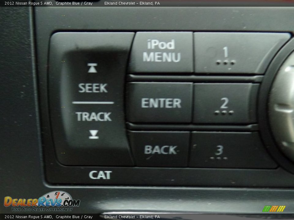 2012 Nissan Rogue S AWD Graphite Blue / Gray Photo #28