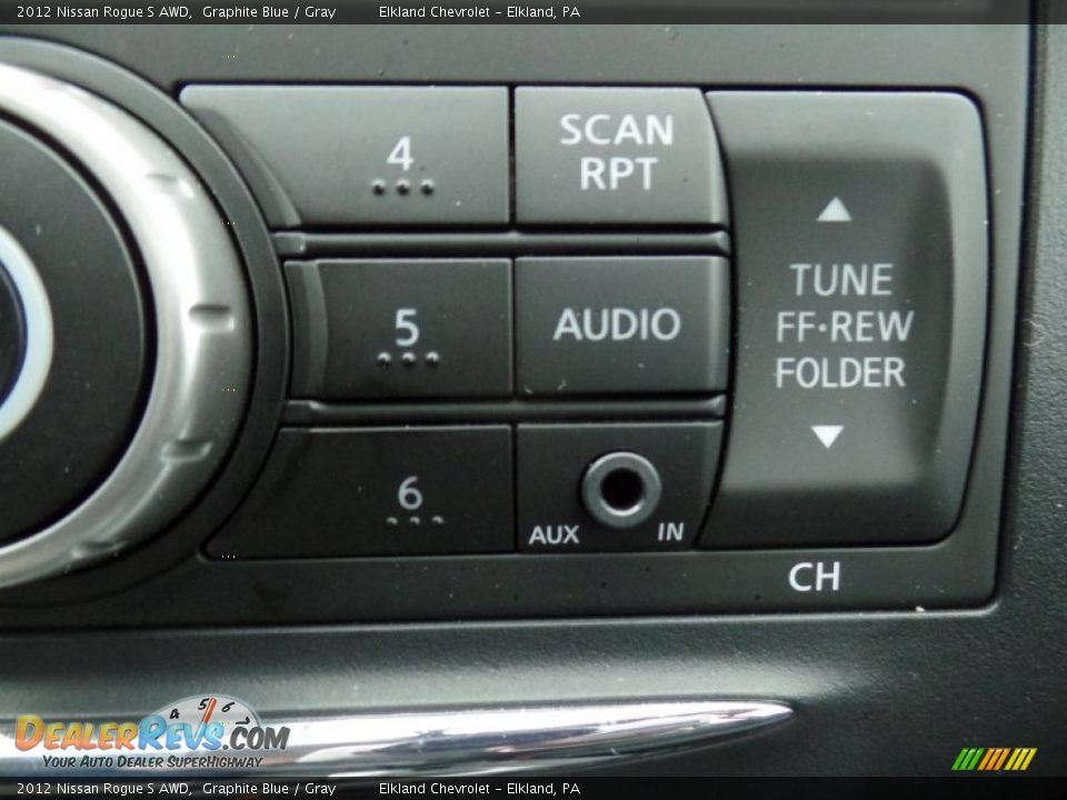 2012 Nissan Rogue S AWD Graphite Blue / Gray Photo #29