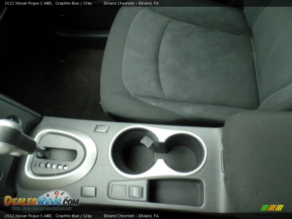 2012 Nissan Rogue S AWD Graphite Blue / Gray Photo #31