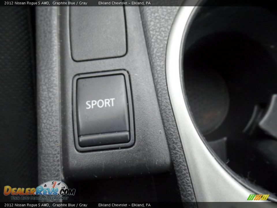 2012 Nissan Rogue S AWD Graphite Blue / Gray Photo #32