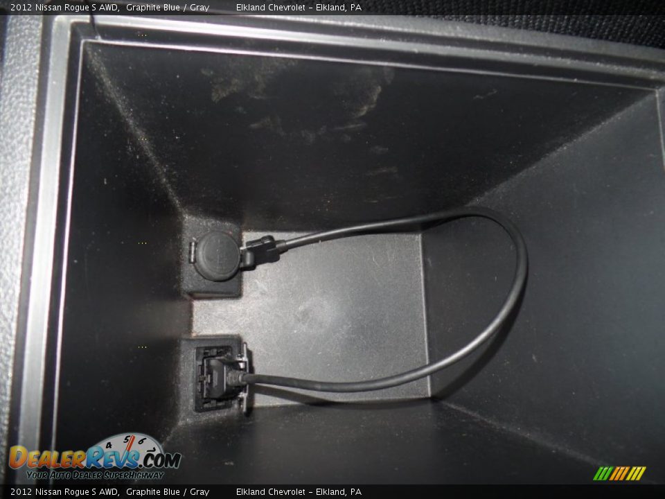2012 Nissan Rogue S AWD Graphite Blue / Gray Photo #33