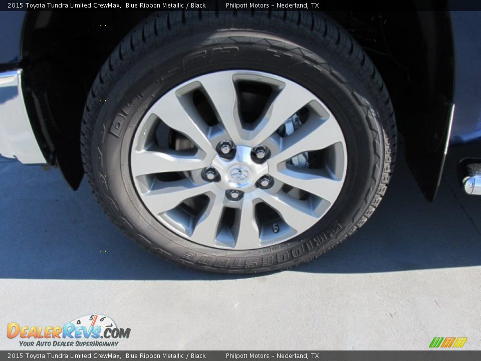 2015 Toyota Tundra Limited CrewMax Blue Ribbon Metallic / Black Photo #11