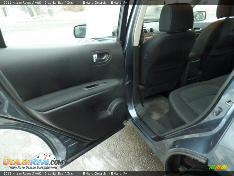 2012 Nissan Rogue S AWD Graphite Blue / Gray Photo #35