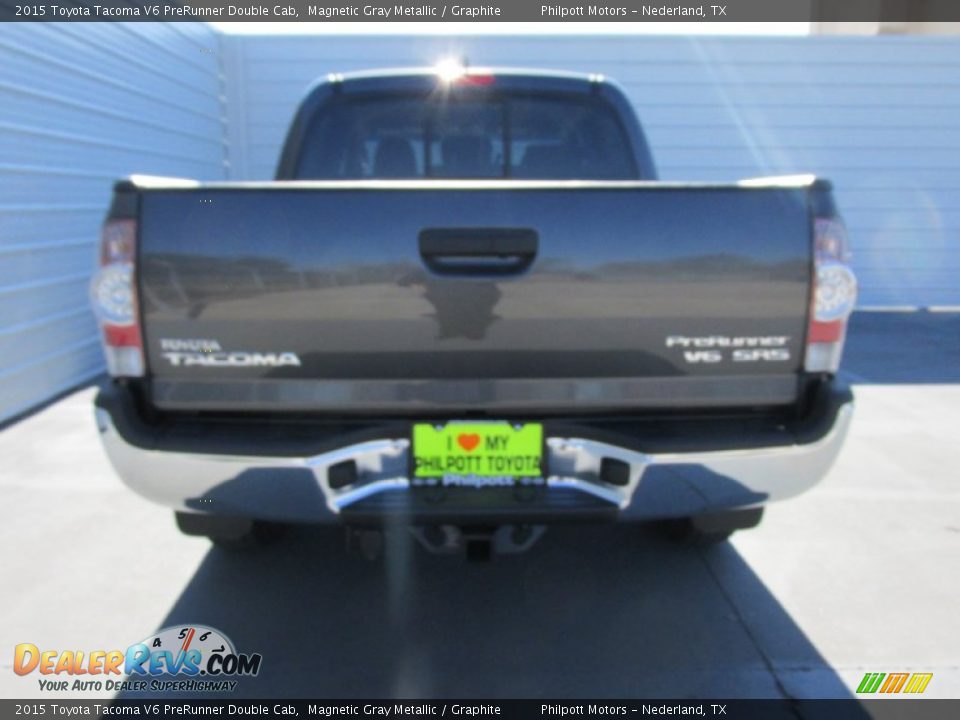 2015 Toyota Tacoma V6 PreRunner Double Cab Magnetic Gray Metallic / Graphite Photo #5