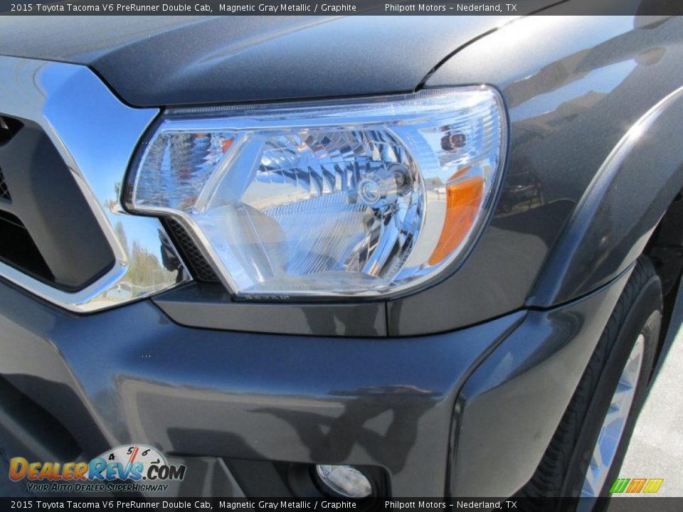 2015 Toyota Tacoma V6 PreRunner Double Cab Magnetic Gray Metallic / Graphite Photo #9
