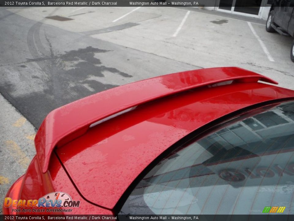 2012 Toyota Corolla S Barcelona Red Metallic / Dark Charcoal Photo #5