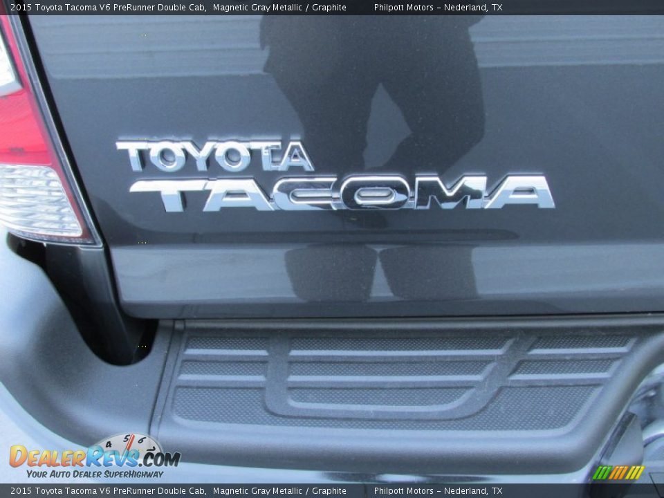 2015 Toyota Tacoma V6 PreRunner Double Cab Magnetic Gray Metallic / Graphite Photo #14