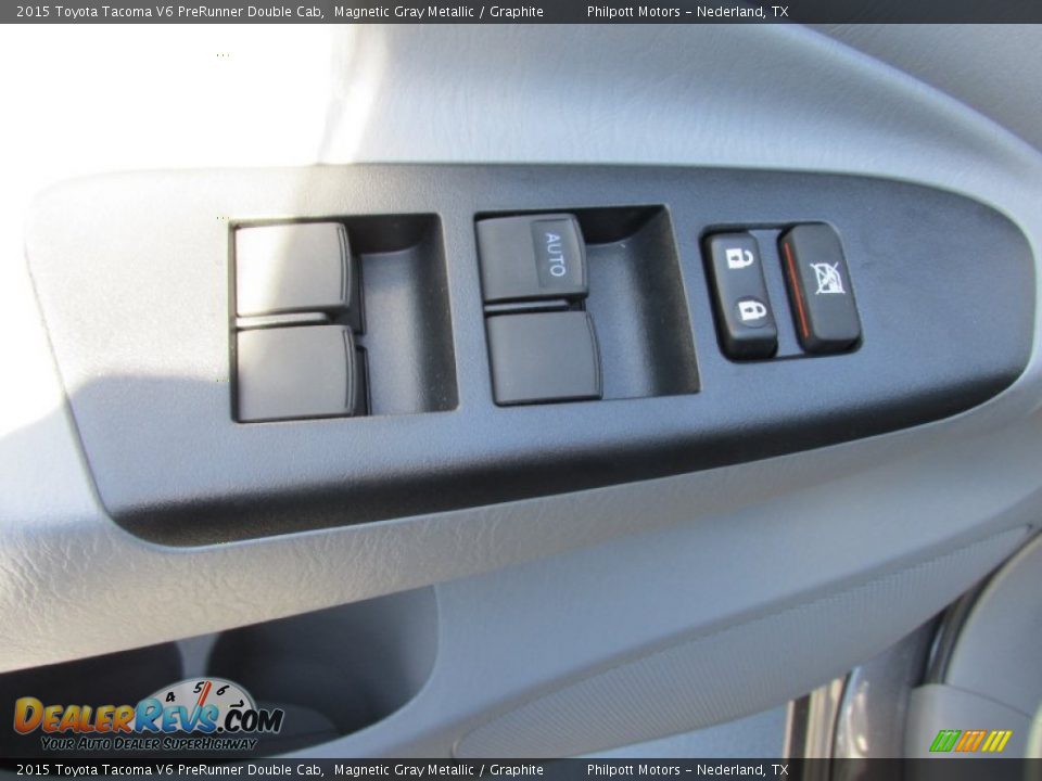 2015 Toyota Tacoma V6 PreRunner Double Cab Magnetic Gray Metallic / Graphite Photo #20