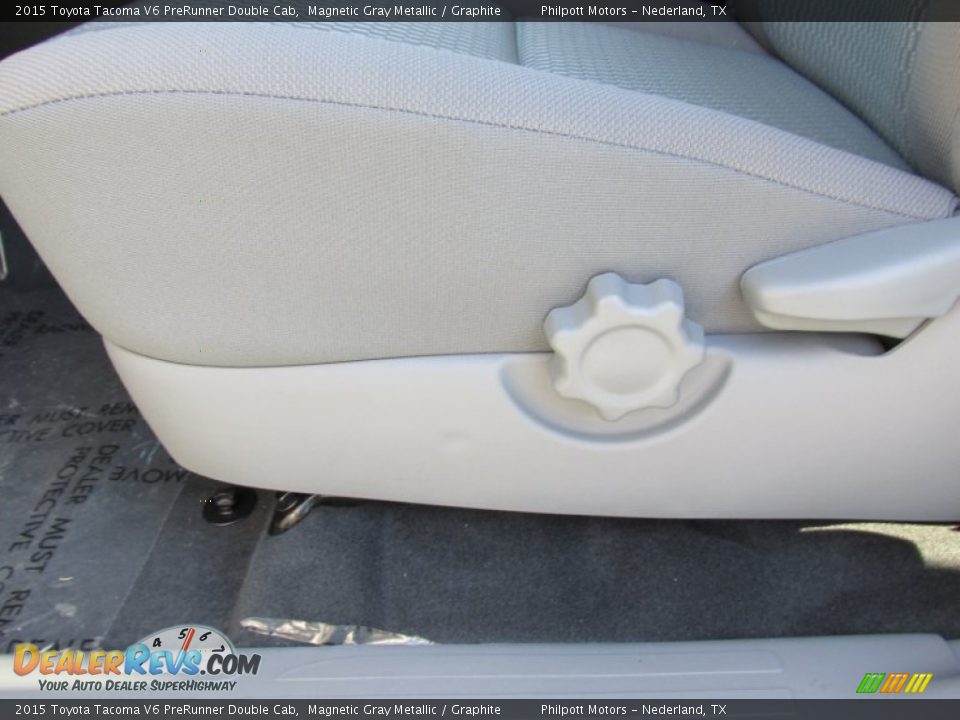 2015 Toyota Tacoma V6 PreRunner Double Cab Magnetic Gray Metallic / Graphite Photo #22