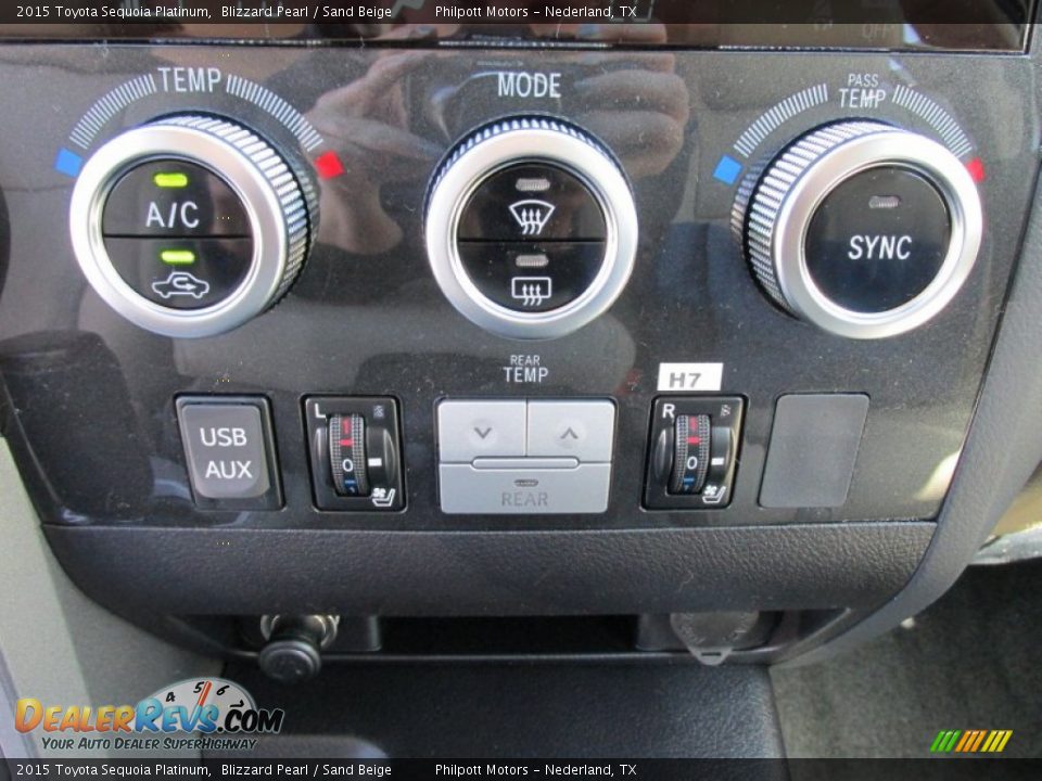 Controls of 2015 Toyota Sequoia Platinum Photo #33