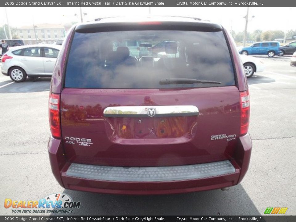 2009 Dodge Grand Caravan SXT Inferno Red Crystal Pearl / Dark Slate Gray/Light Shale Photo #9