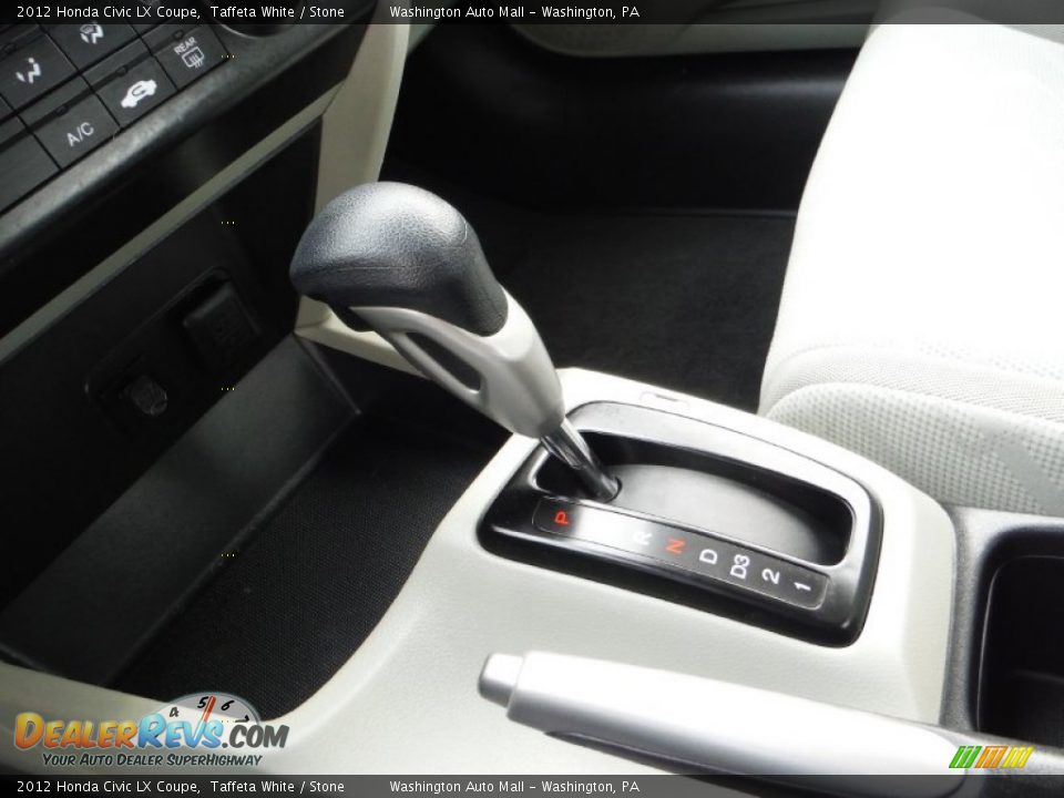 2012 Honda Civic LX Coupe Taffeta White / Stone Photo #13