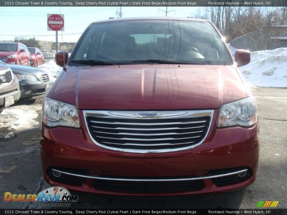 2013 Chrysler Town & Country Touring Deep Cherry Red Crystal Pearl / Dark Frost Beige/Medium Frost Beige Photo #2