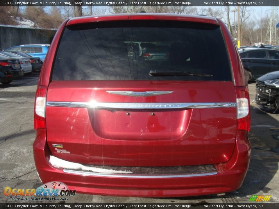 2013 Chrysler Town & Country Touring Deep Cherry Red Crystal Pearl / Dark Frost Beige/Medium Frost Beige Photo #5