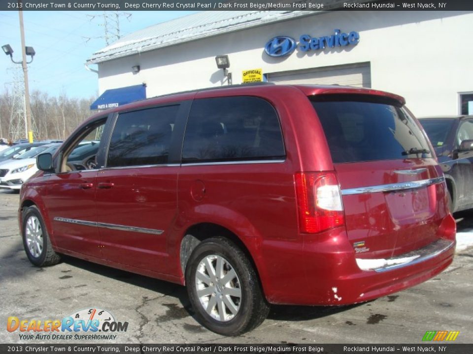 2013 Chrysler Town & Country Touring Deep Cherry Red Crystal Pearl / Dark Frost Beige/Medium Frost Beige Photo #6