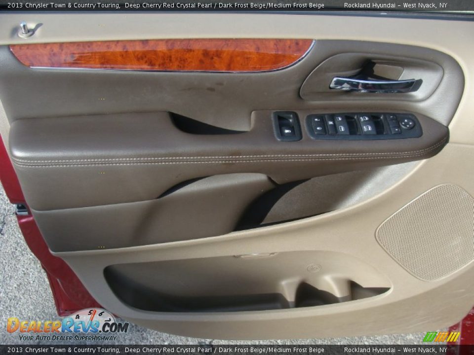 2013 Chrysler Town & Country Touring Deep Cherry Red Crystal Pearl / Dark Frost Beige/Medium Frost Beige Photo #7