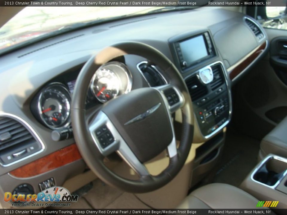 2013 Chrysler Town & Country Touring Deep Cherry Red Crystal Pearl / Dark Frost Beige/Medium Frost Beige Photo #9