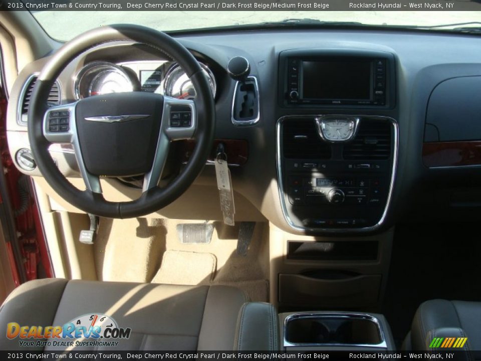 2013 Chrysler Town & Country Touring Deep Cherry Red Crystal Pearl / Dark Frost Beige/Medium Frost Beige Photo #11