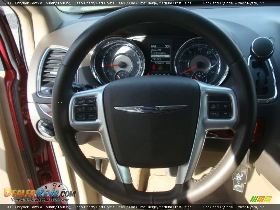 2013 Chrysler Town & Country Touring Deep Cherry Red Crystal Pearl / Dark Frost Beige/Medium Frost Beige Photo #12