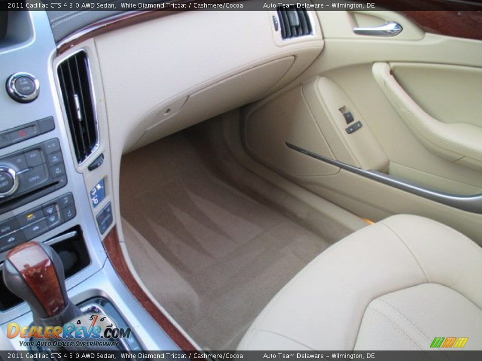 2011 Cadillac CTS 4 3.0 AWD Sedan White Diamond Tricoat / Cashmere/Cocoa Photo #16